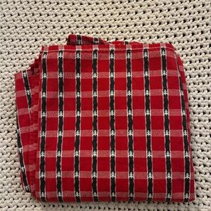 Red and Black Plaid Holiday Tablecloth